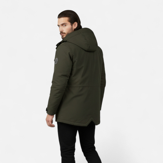 Men’s Zip-Front Hooded Jacket – Modern Everyday Style