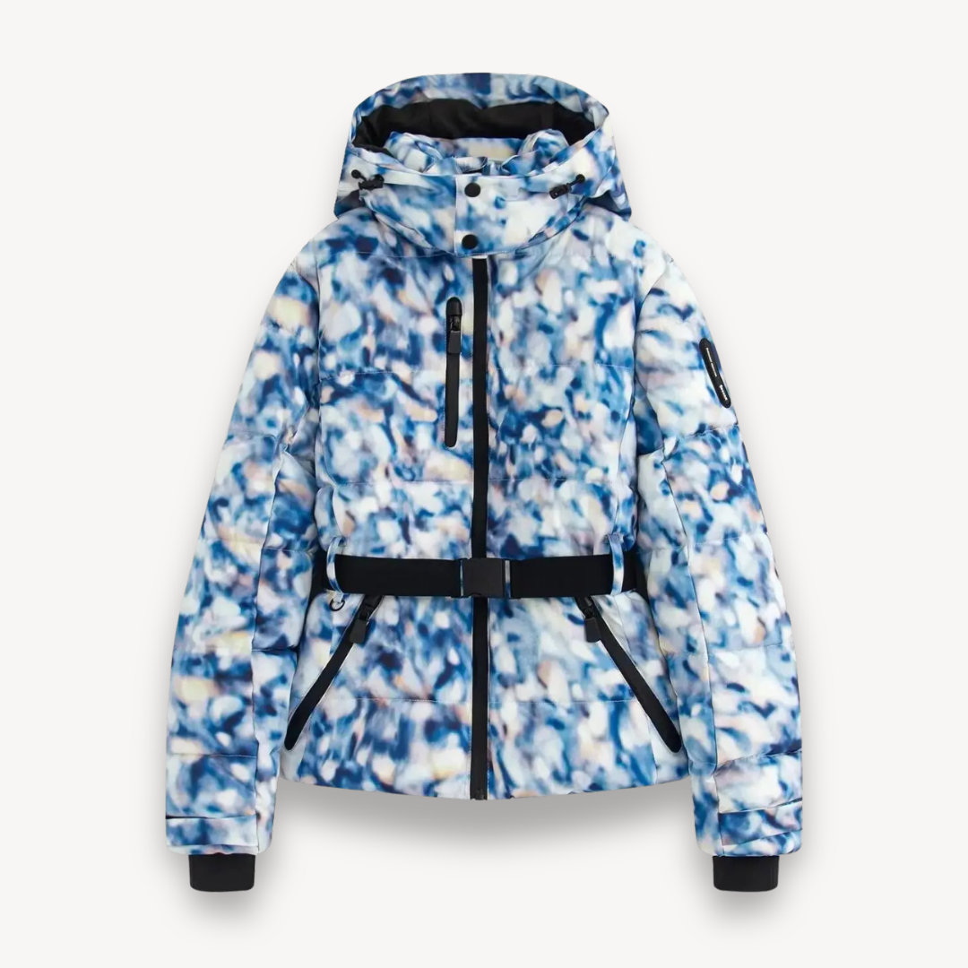 Hooded Belted Puffer Jacket for Women – Modern Quilted Style