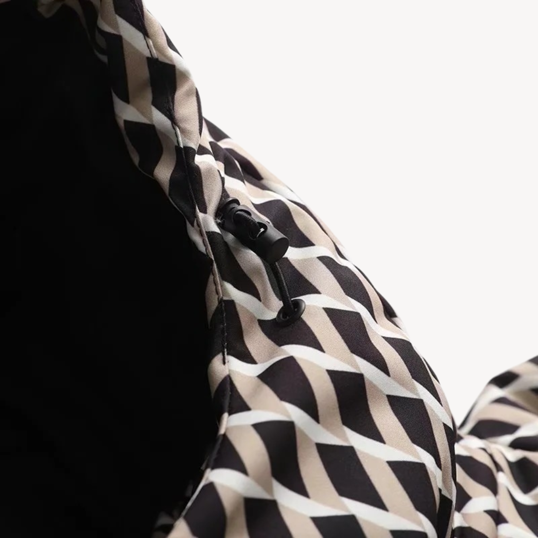 Hooded Belted Puffer Jacket for Women – Modern Quilted Style