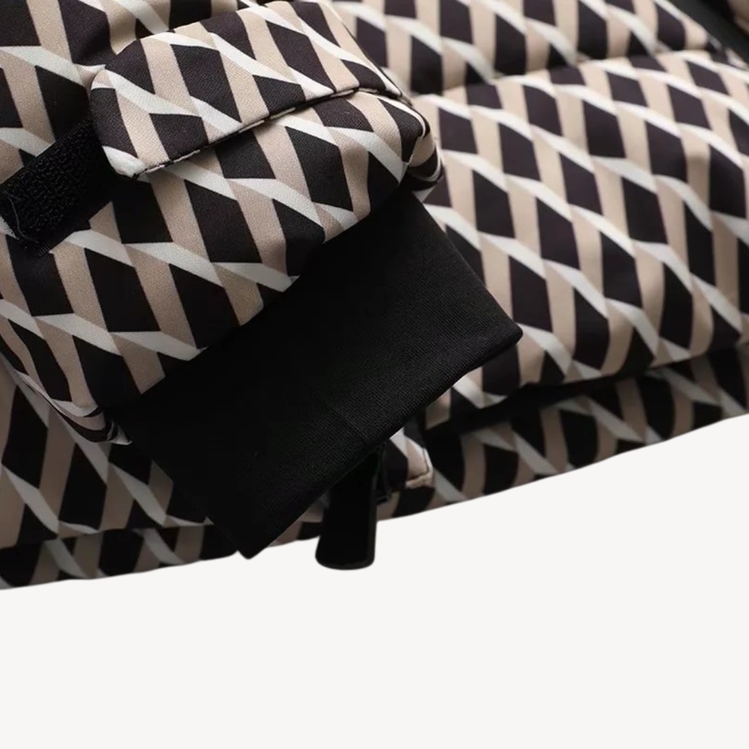 Hooded Belted Puffer Jacket for Women – Modern Quilted Style