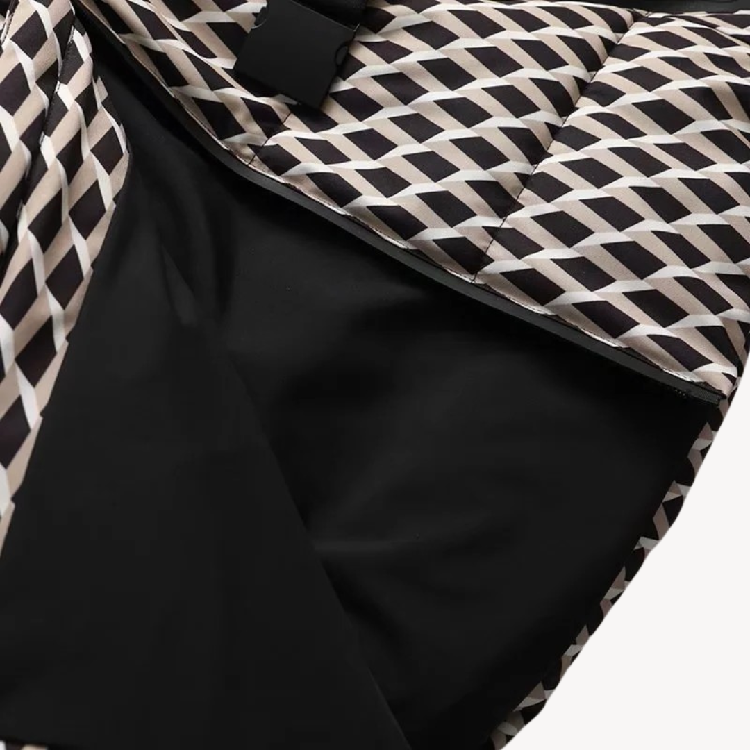 Hooded Belted Puffer Jacket for Women – Modern Quilted Style