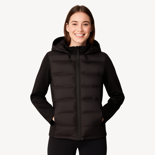 Longline Quilted Hooded Jacket for Women – Modern Puffer Style