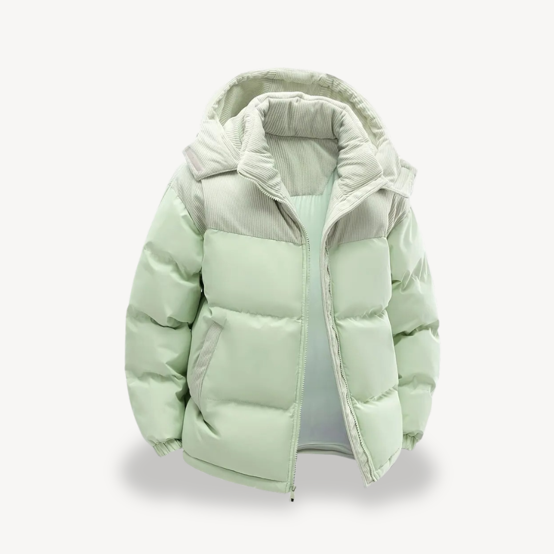 Men’s Hooded Puffer Jacket – Modern Quilted Style
