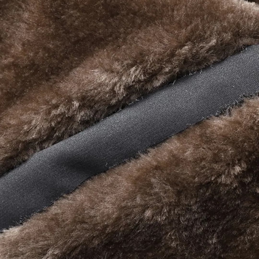 Men’s Sherpa-Lined Zip Jacket – Casual Everyday Style