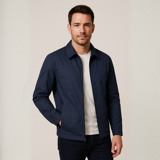 Men’s Zip-Front Everyday Jacket – Clean Modern Style