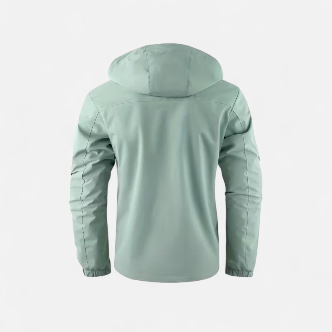 Men’s Zip-Front Hooded Jacket – Modern Everyday Style