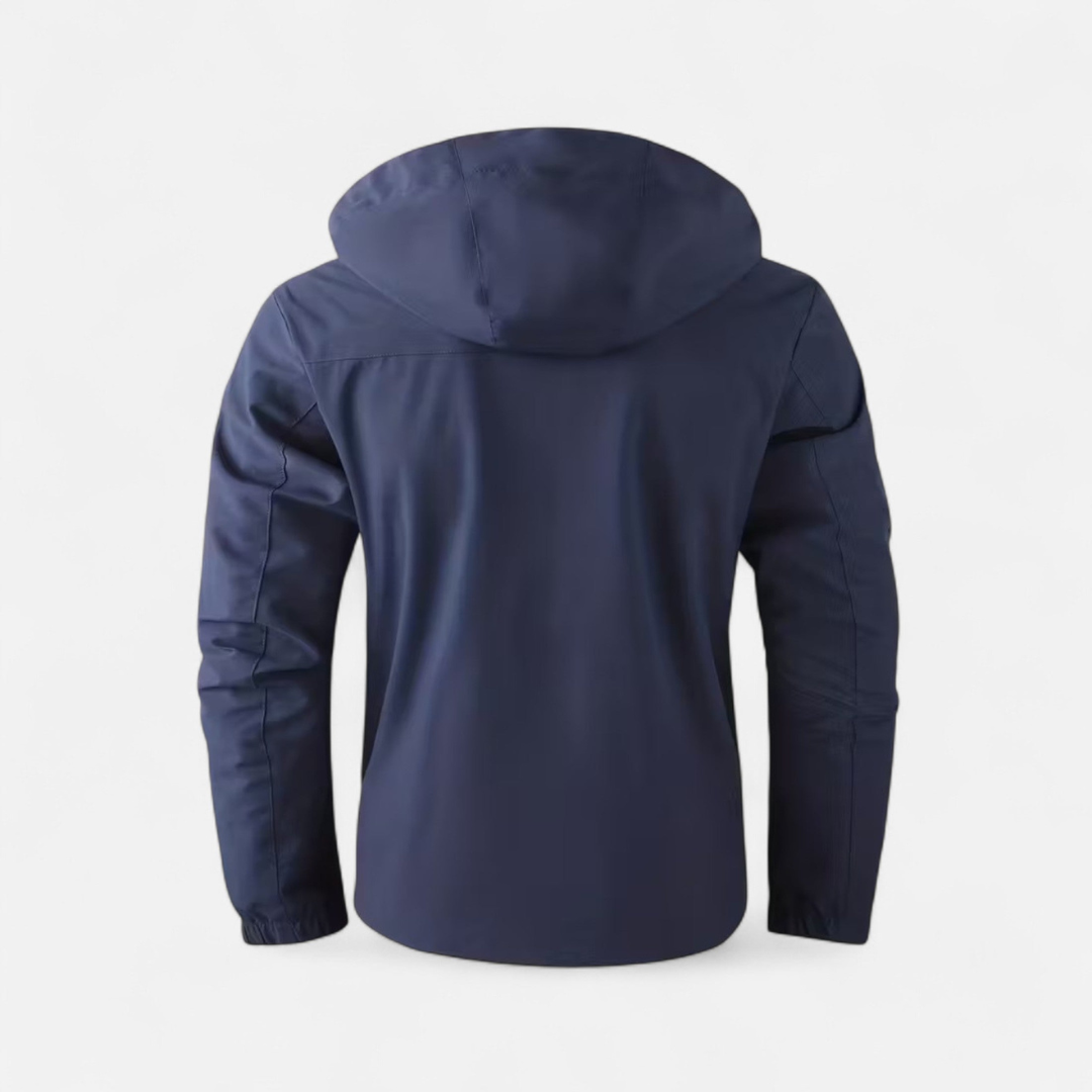 Men’s Zip-Front Hooded Jacket – Modern Everyday Style