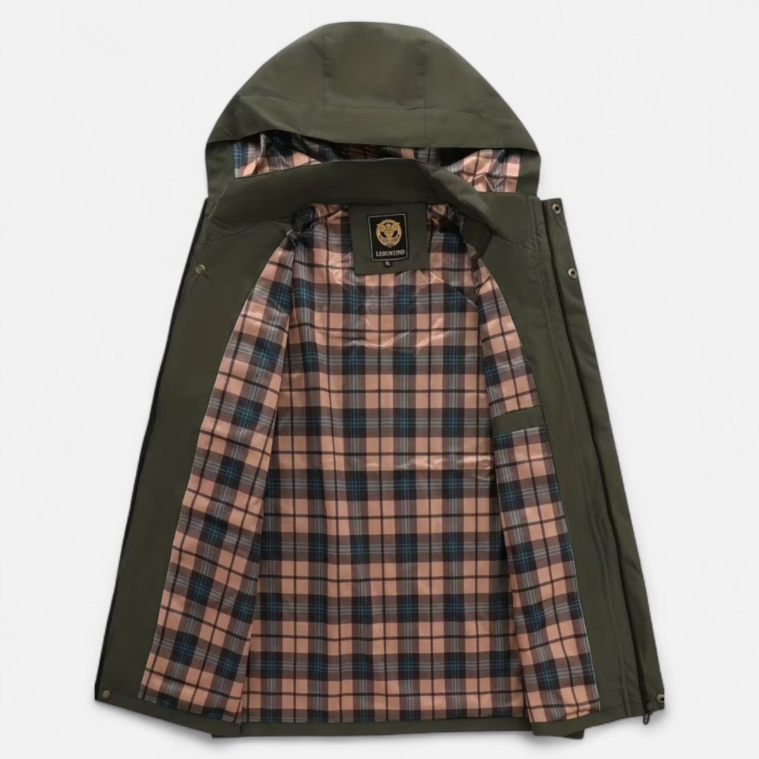 Men’s Zip-Front Hooded Jacket – Modern Everyday Style