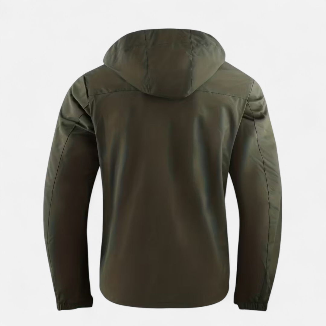 Men’s Zip-Front Hooded Jacket – Modern Everyday Style