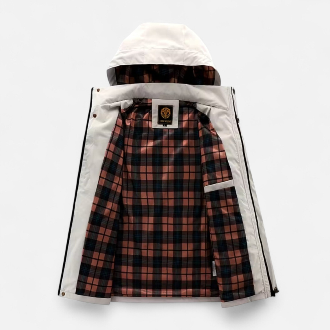 Men’s Zip-Front Hooded Jacket – Modern Everyday Style