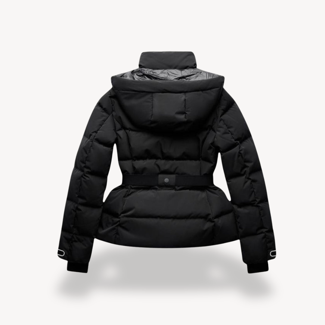 Tailored Belted Puffer Jacket for Women – Winter Edition